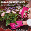 Ladies Heavy Duty Faux Leather Thornproof Gardening Gloves Green or Pink