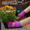 Women’s Gardening Gloves - Non-Slip Nitrile Coated, Machine Washable Breathable