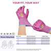 Women’s Gardening Gloves - Non-Slip Nitrile Coated, Machine Washable Breathable