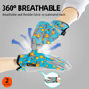 Kids Garden Gloves with Strong Synthetic Leather Palm Ages 3 - 9 Pink or Blue