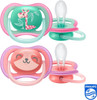 Philips Avent Ultra Air Soother 2 Pack Aged 18-36 M SCF349/12 Giraffe / Bear