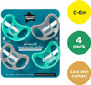 Tommee Tippee Advanced Sensitive Skin Soother, Unique Shield 0-6 Months 4 Pack