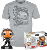Funko POP Star Wars The Mandalorian Ahsoka Tano Figure + Cotton T-Shirt Large