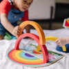 Melissa & Doug 33008 Blues Clues And You, Wooden Rainbow Stacking Puzzle