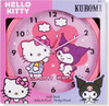Hello Kitty Battery Operated Wall Clock 24cm Diameter (9.5")