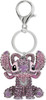Disney Stitch 3D Crystal Gem Stone and Enamel Angel Key Chain