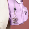 Disney Stitch 3D Crystal Gem Stone and Enamel Angel Key Chain