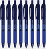Paper Mate Brite Elite Alfa 1.0mm Retractable Blue Ink Ballpen 8 Pack
