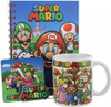 Super Mario Gift Set, 11oz Ceramic Coffee Mug, Coaster & Keyring in Gift Box