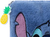 Lilo and Stich (Stich) Fluffy Pencil Case with Pinapple Zip Pull
