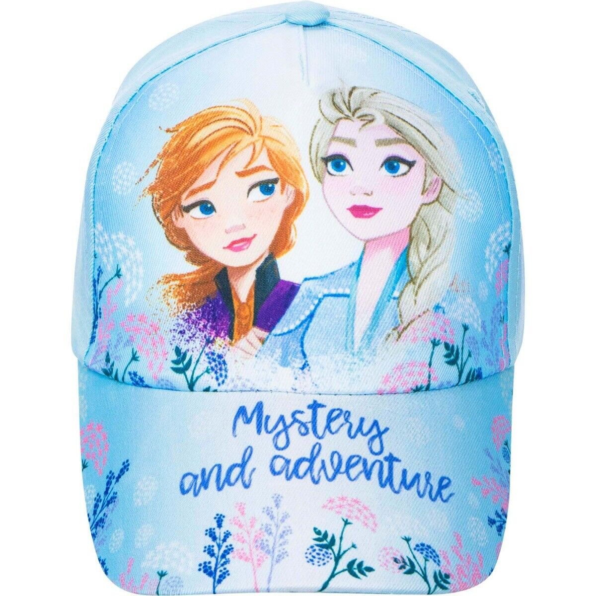 Disney Frozen II Baseball Cap with Anna and Elsa One Size Blue