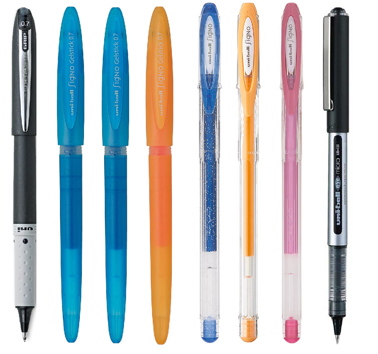 Uni-Ball Variety Value Pack of 8 Assorted Multi Use Pens - Big White  Rabbit.ie