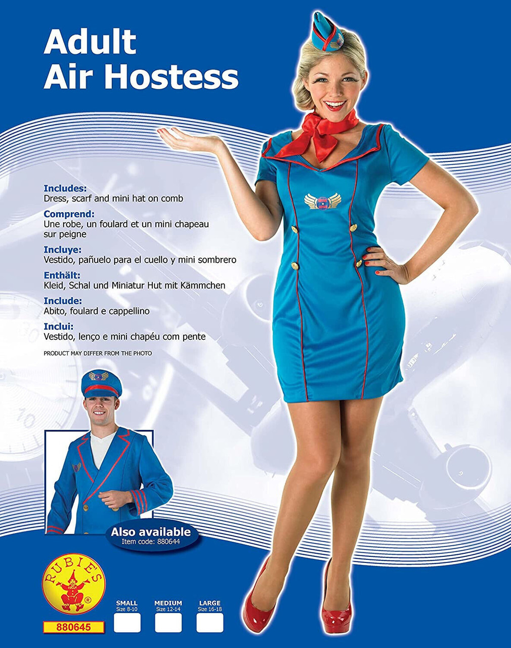 Buy BookMyCostume Airline Air Hostess Fancy Dress Costume for Girls - Red  and White Online at desertcartINDIA