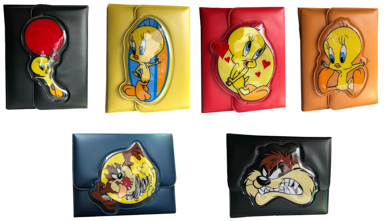 Looney Tunes PVC Wallets with 3D Image Tweety or Taz Big White