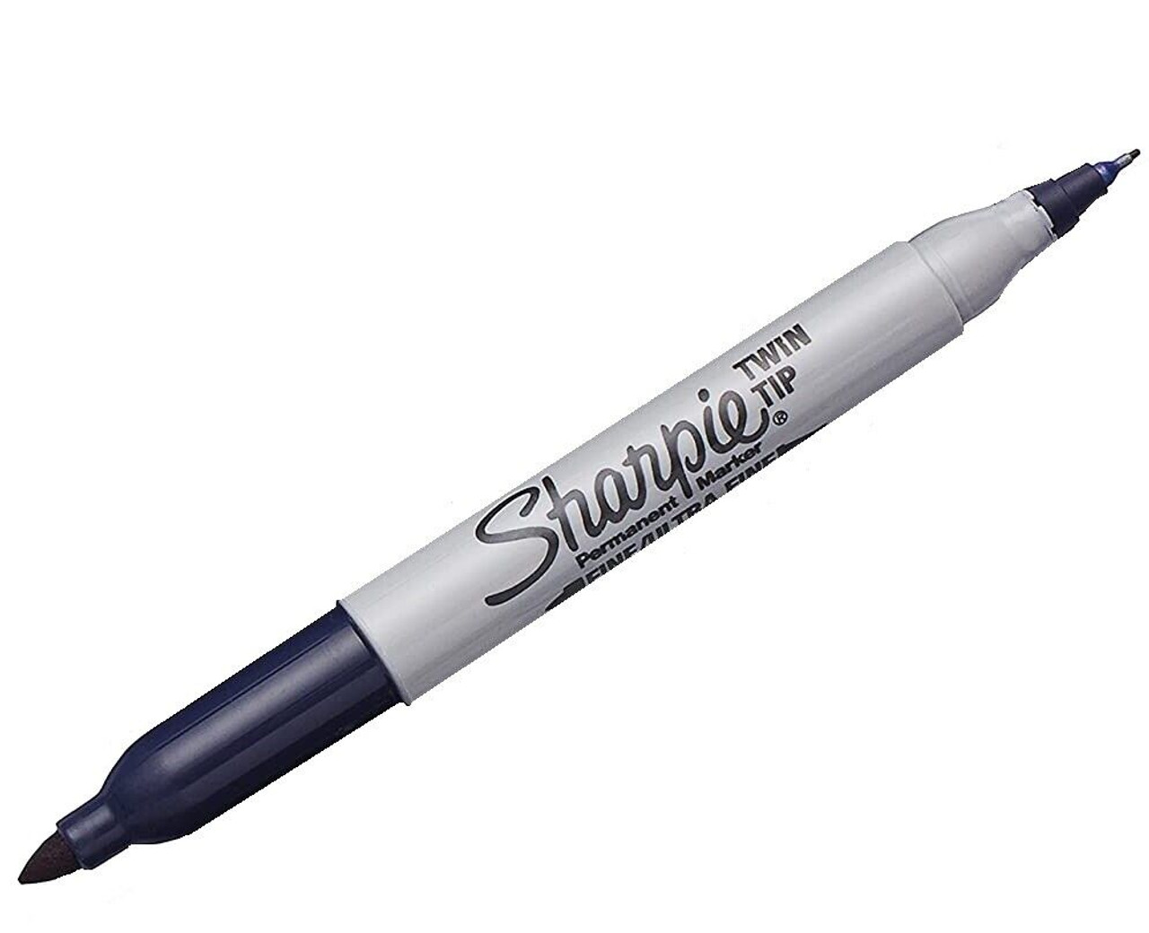 Sharpie 2 In 1 Permanent Marker, Black, Fine & Ultra Fine, Twin Tip, Pens,  Pencils & Markers