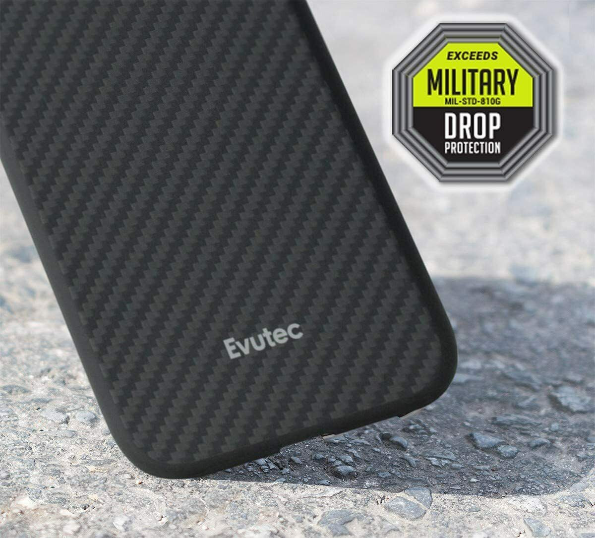 Evutec iPhone 11 PRO MAX Karbon Black Heavy Duty Case with