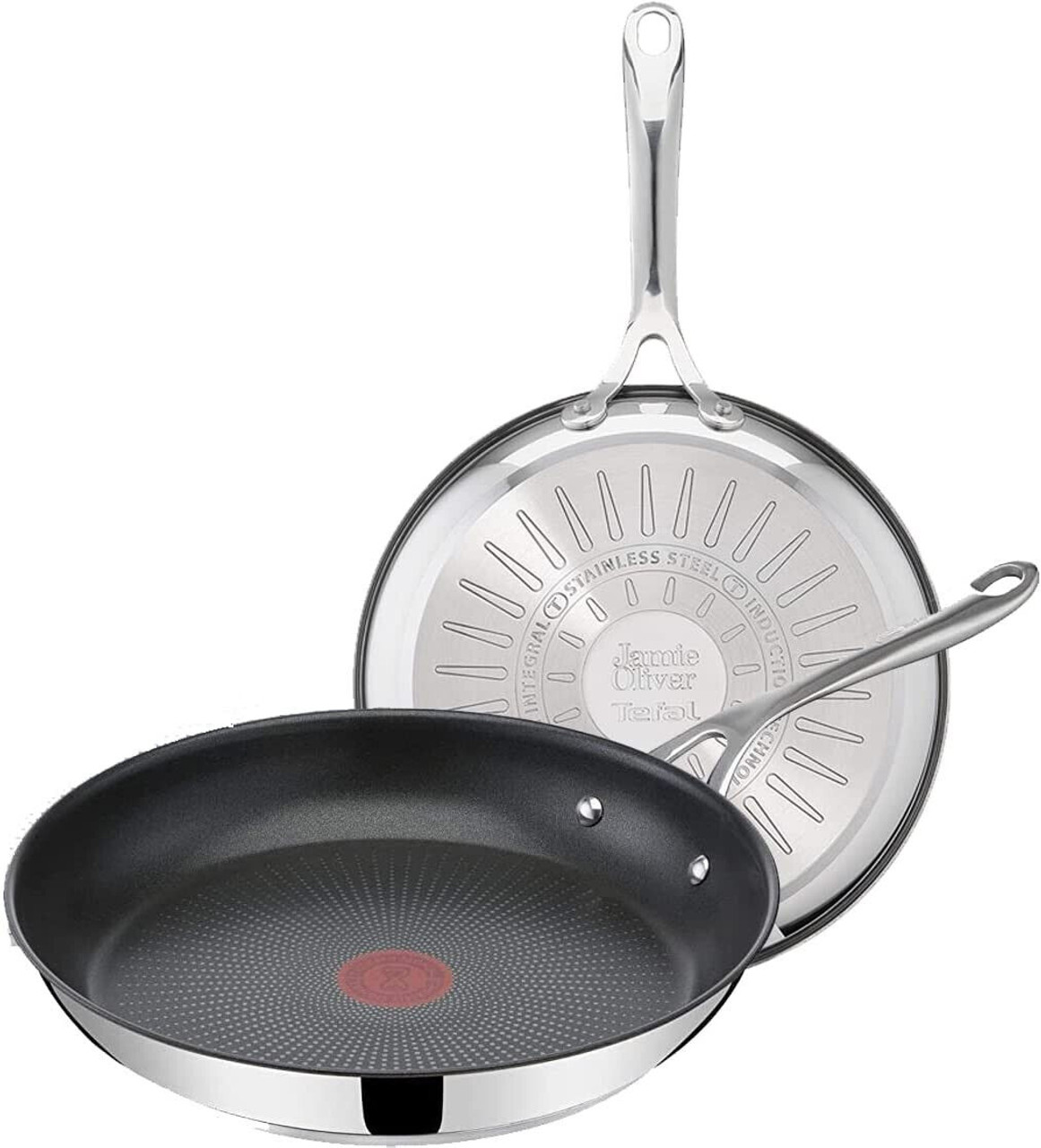 NEW Tefal Jamie Oliver Cooks Classic Frying Pan Set 24/28cm