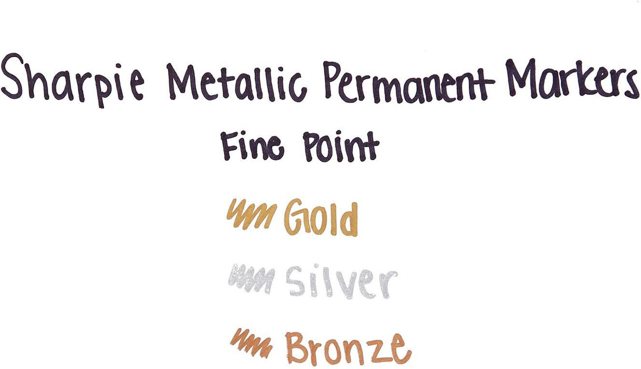 Sharpie Metallic Permanent Marker Fine Point Gold
