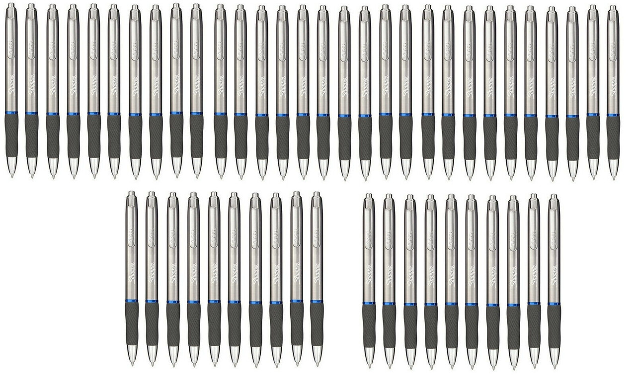 Sharpie S-Gel 0.7mm Gel Pen with Blue Ink in Gun Metal Grey 4 Pack