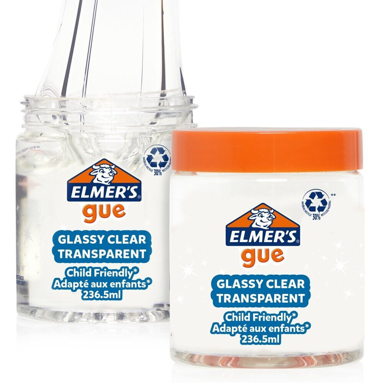 Elmer's Glassy Red Ready Made Slime Gue 236ml Great for Mixing