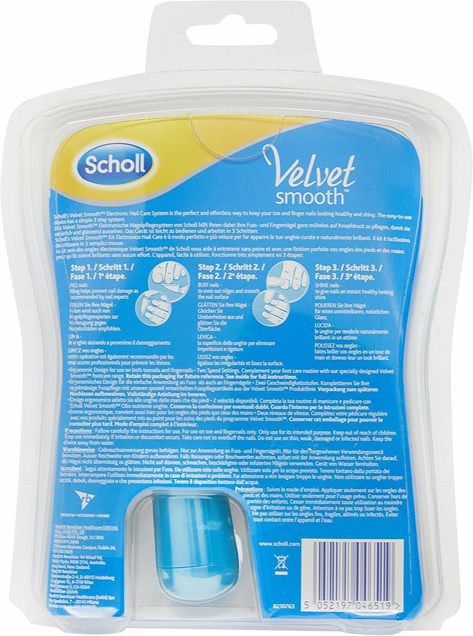 Scholl Velvet Smooth Diamond Crystals electronic file + nail oil + nail  polish kit + gift bag | PromoFarma