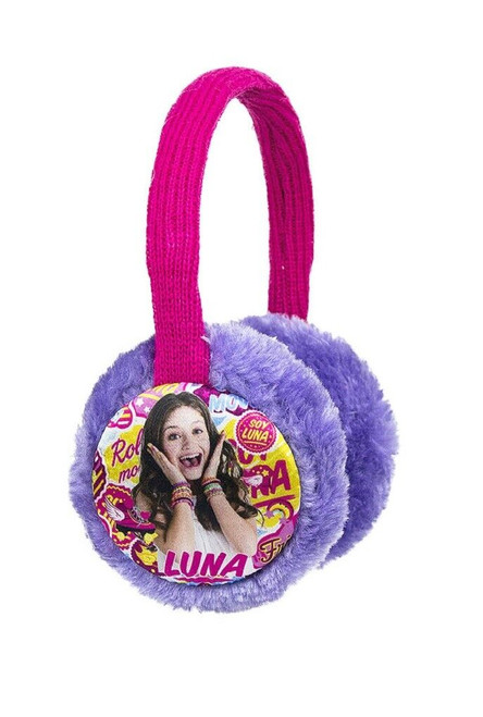 Disney Soy Luna Fluffy Ear Muffs Pink / Purple