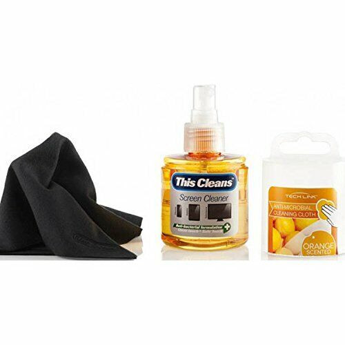 Techlink This Cleans' Anti Bacterial Orange Scented Screen Cleaner with Cloth