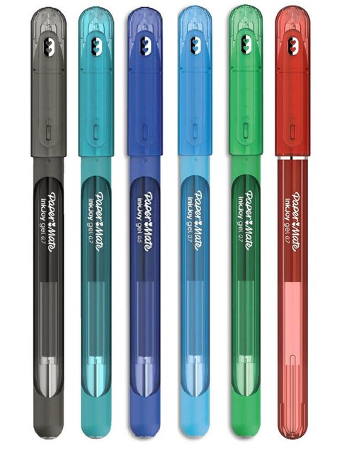 Papermate InkJoy Gel 0.7mm Pens 8 Pack Multicolour - Big White Rabbit.ie