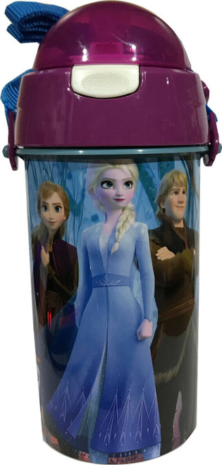 Disney Frozen II Large Sipping Bottle with Flip Up Lid and Permanent Straw