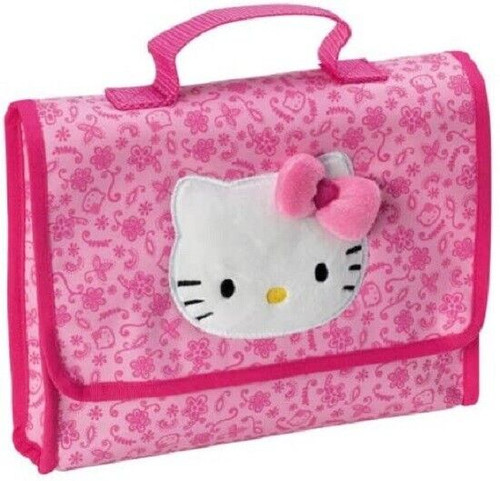 Hello Kitty Small Make Up and Accessory Bag with Plush Kitty Motif