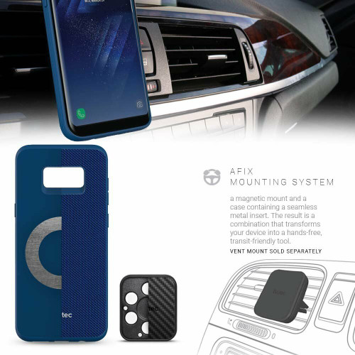 Evutec AERGO Ballistic Nylon Series Case for Samsung Galaxy S8+ Blue