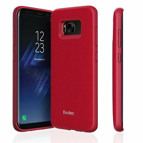 Evutec AERGO Ballistic Nylon Series Case for Samsung Galaxy S8+ Red