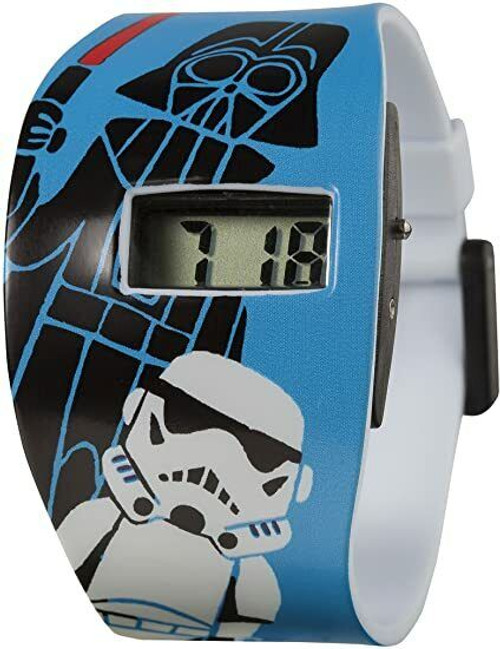 Star Wars Storm Trooper and Darth Vader LCD Digital Wide Strap Retro Watch