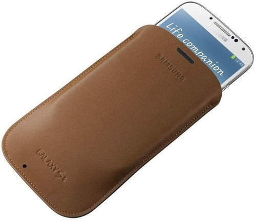 50 X Samsung Original Leather Pouches for Galaxy S4 Brown