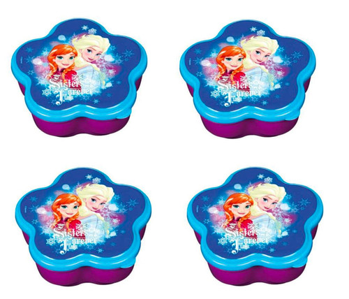 4 Pack of Disney Frozen Anna and Elsa Tiny Storage Boxes