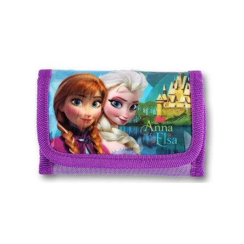 Frozen Tri-Fold Wallet with Shiny Front with Anna and Elsa