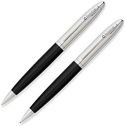 Cross Franklin Covey Lexington Midnight Black / Chrome Ballpen & 0.9mm Pencil