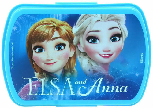 Disney Frozen Sandwich Box with Anna and Elsa Pink and Blue