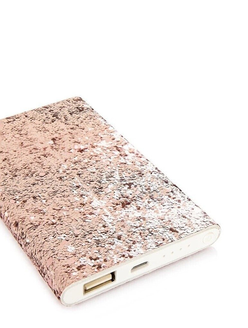 Skinny Dip Rose Gold iPhone 6S, 7 and 8 Cover with 4000mAh Glitter Powerbank