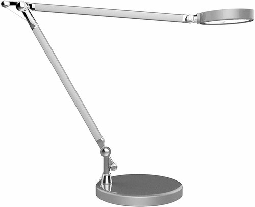 Unilux Senza 2 LED Home Office Desk Lamp, 5 W, Metal Grey