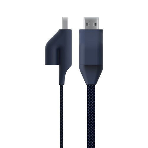 Ora Ito Carol Dual USB Soft Touch Rubber and Textile Micro USB Cable