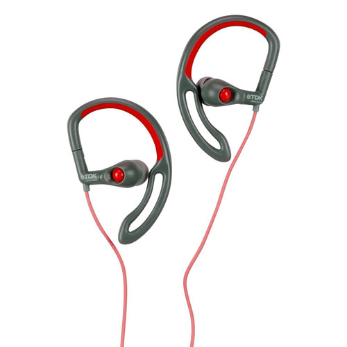 TDK SB30 In Ear Sport Clip Headphones Red