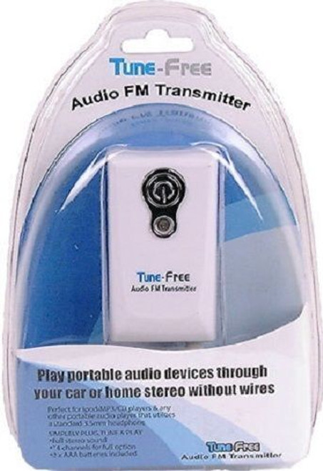 Tunefree FM Transmitter for use In - Car or with Home Stereo Radio