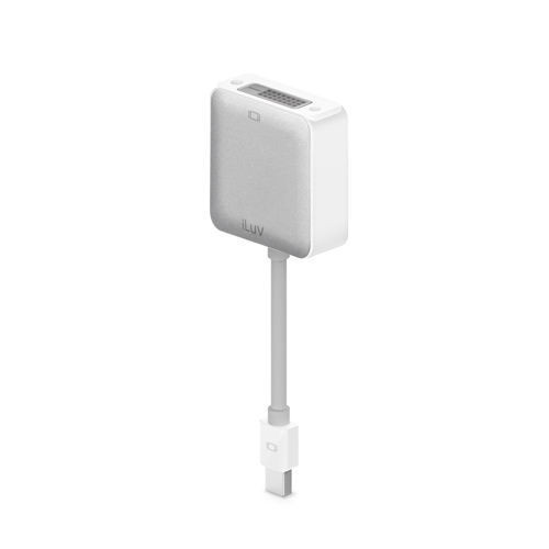 Luv iCB702 Aluminium Design 6cm (2.4") Mac Mini Display Port Adapter to DVI