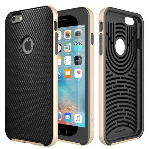 iVapo Protective Case for iPhone 6S Plus (5.5" Screen) Carbon Style Black