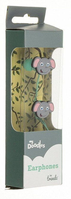 MyDoodles Elephant In Ear Headphones with 3 Tip Types by Trendz