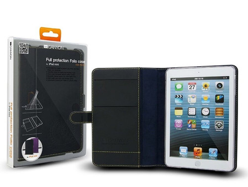 Canyon CNA-IMC02 Folio Case for iPad Mini with Card and Pen Holder