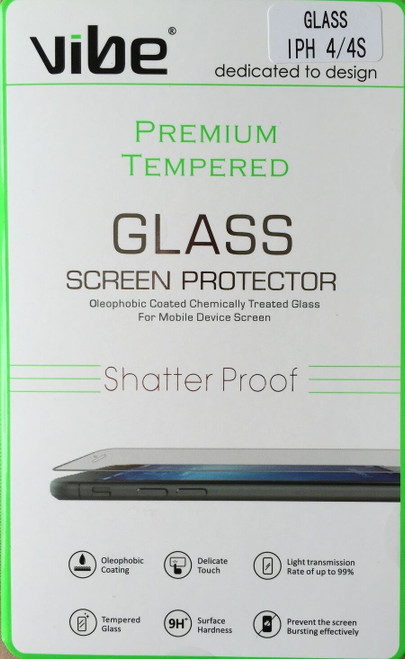 Vibe Premium Shatter Proof Tempered Glass Screen Protector for iPhone