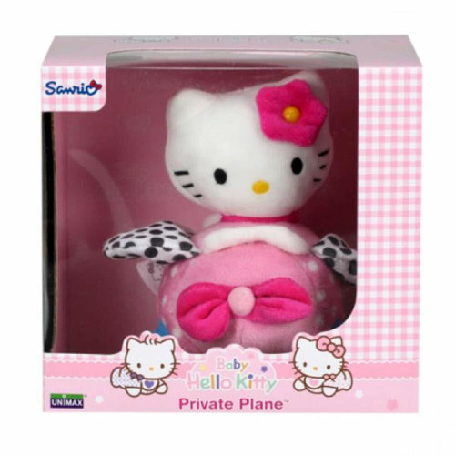 Unimax Baby Hello Kitty Private Plane Plush Toy for Ages 3 Months +