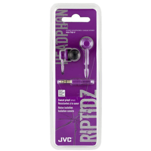 JVC RIPTIDE HA-FX8 In-Ear only Headphones - Violet